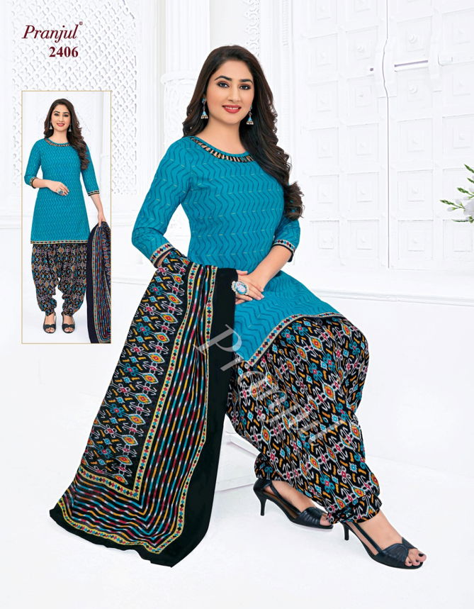 Pranjul Priyanshi 24 Cotton Printed Designer casual Wear Dress Material Collection